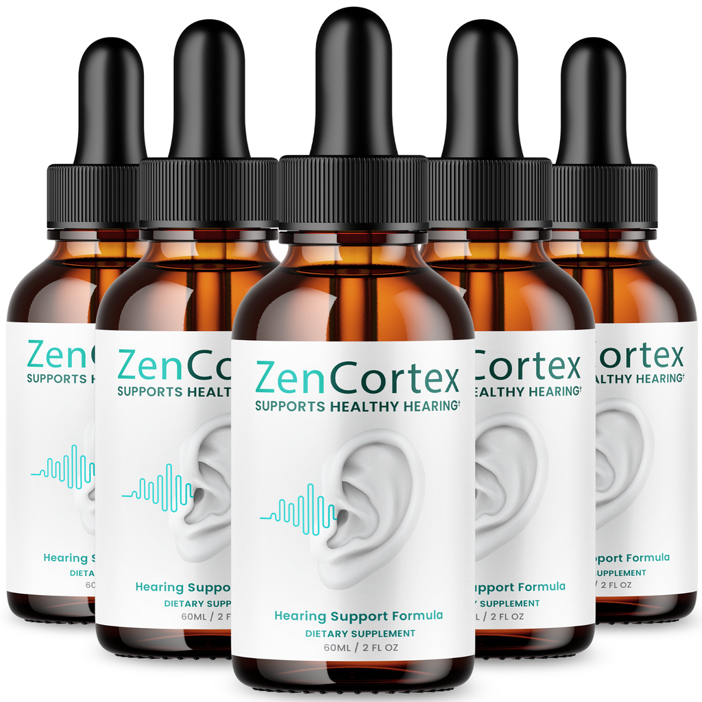 (5 Pack) Zencortex Drops -Official- Zen Cortex Ear Drops For Tinnitus Supplement
