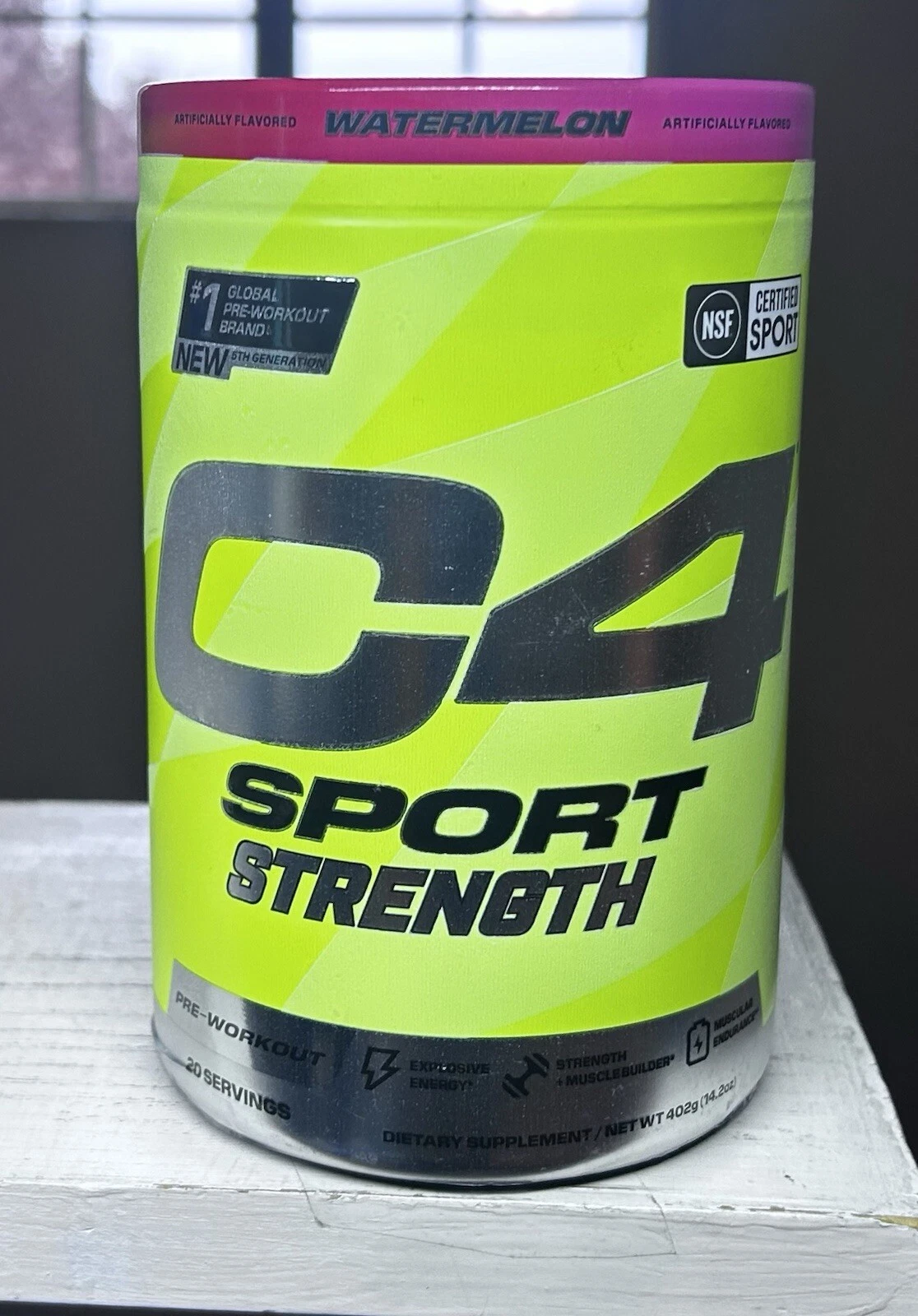 C4 Sport, Strength, Pre-Workout, Watermelon, 14.2 oz (402 g)- Exp 04/2026-