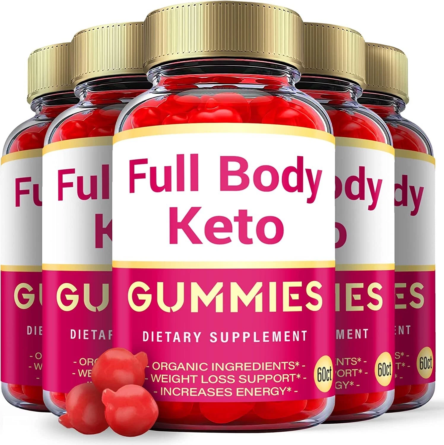 (5 Pack) Full Body Keto Gummies - Full Body Keto ACV Gummies Weight Loss - 300