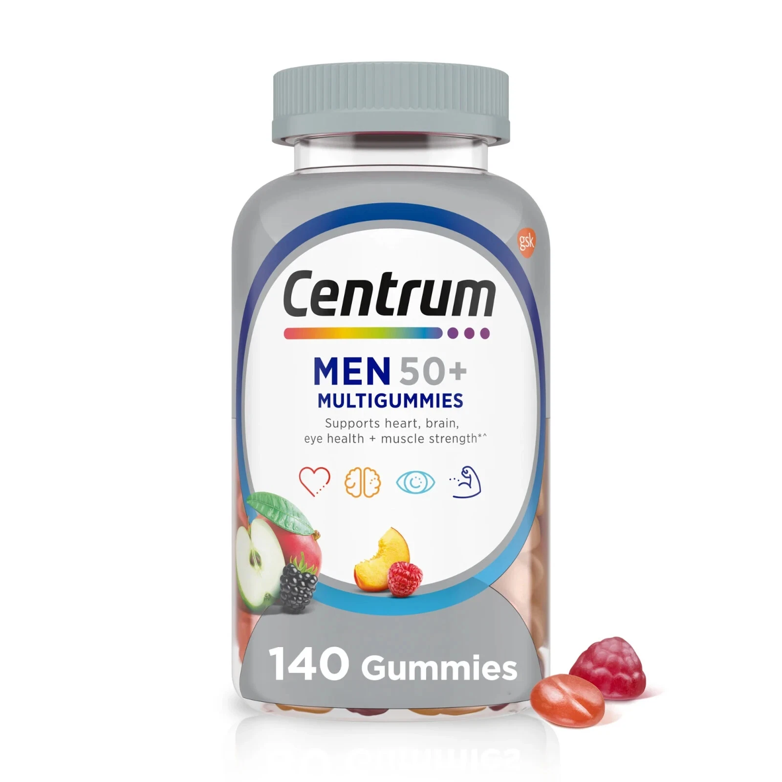 Centrum Multigummies Mens 50 Plus Gummy Vitamins 140 Count
