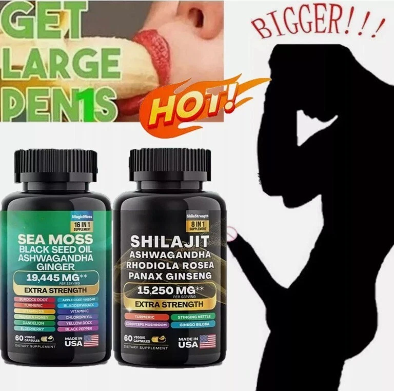 Dynamic Vitality Bundle - Sea Moss Multivitamin & Shilajit Power Combo Set -USA