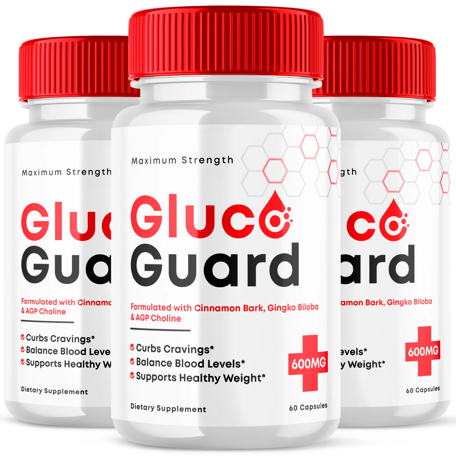 Gluco Guard Advanced Blood Support Natural Glyco Formula Supplement 180 Capsules