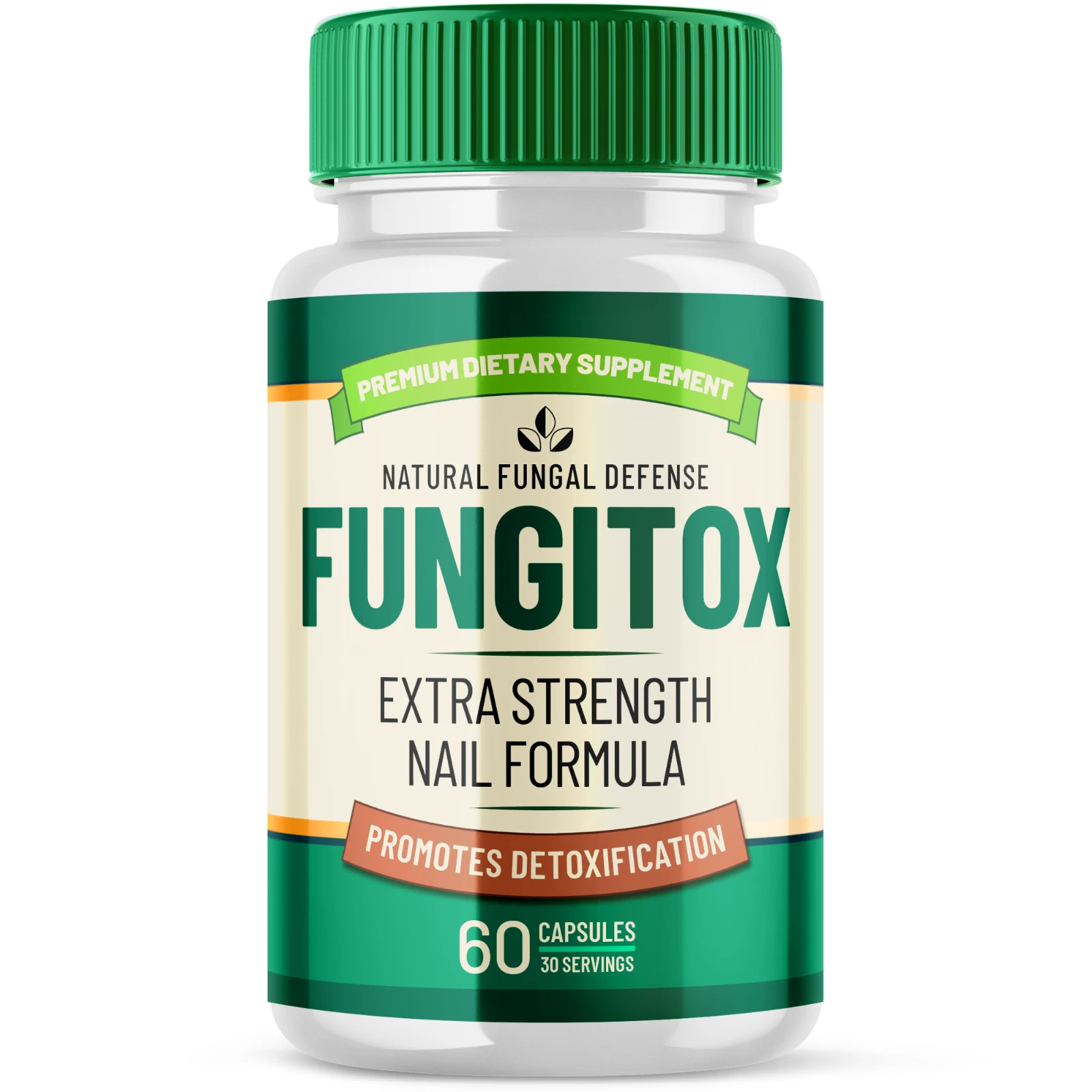 Fungitox Extra Strength Nail Formula All Natural Defense Supplement 60 Capsules
