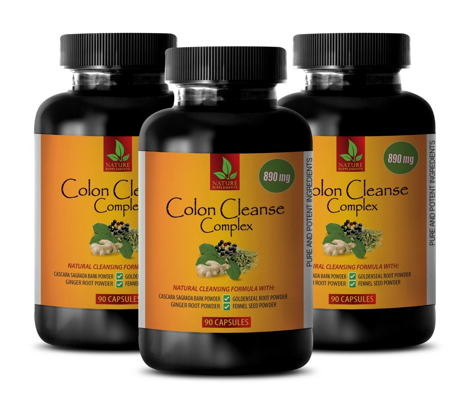 colon cleanse detox - COLON CLEANSE COMPLEX - detox colon - 3 Bottles