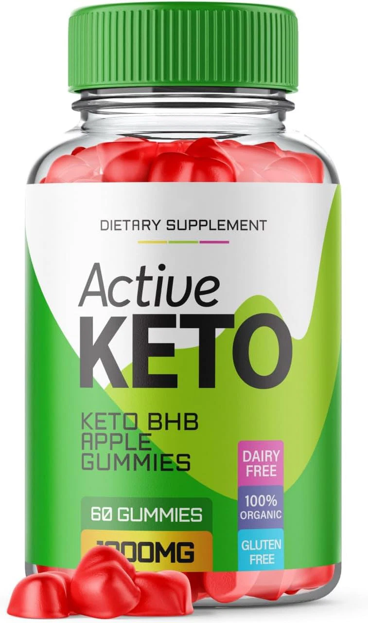 ( 1 Bottle) Active Keto ACV Gummies 1000MG Apple Cider Vinegar 60 Gummies