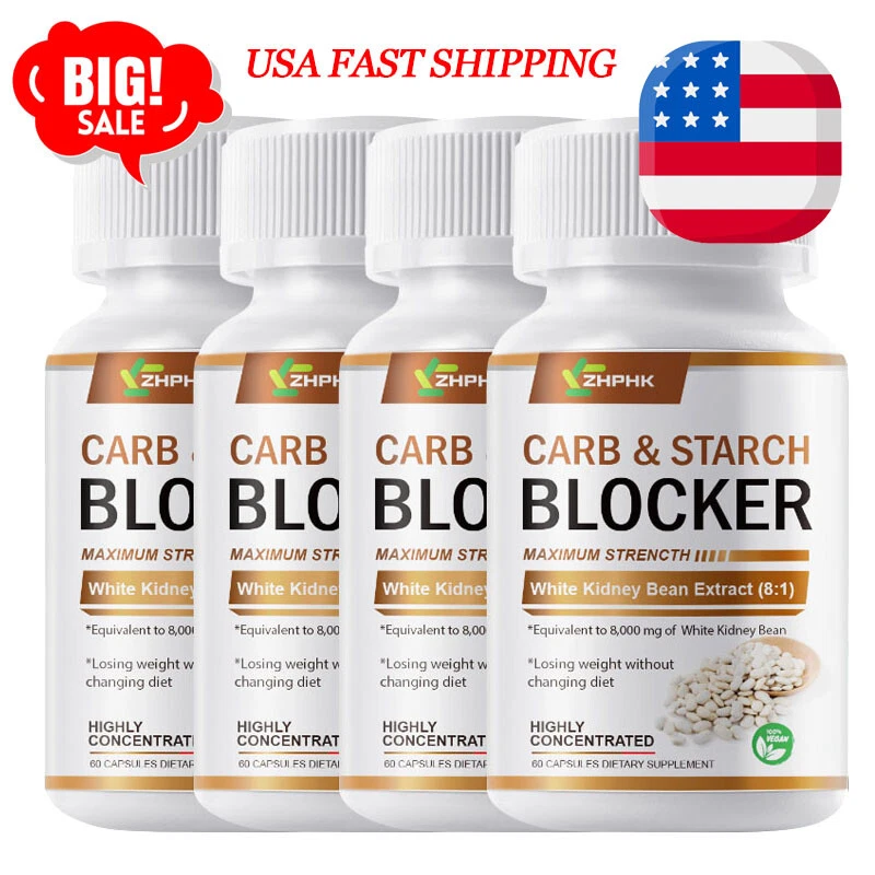 CARB & Starch Blocker Tablets Diet Cheat 60 Pills Rapid Weight Loss Reduce Belly