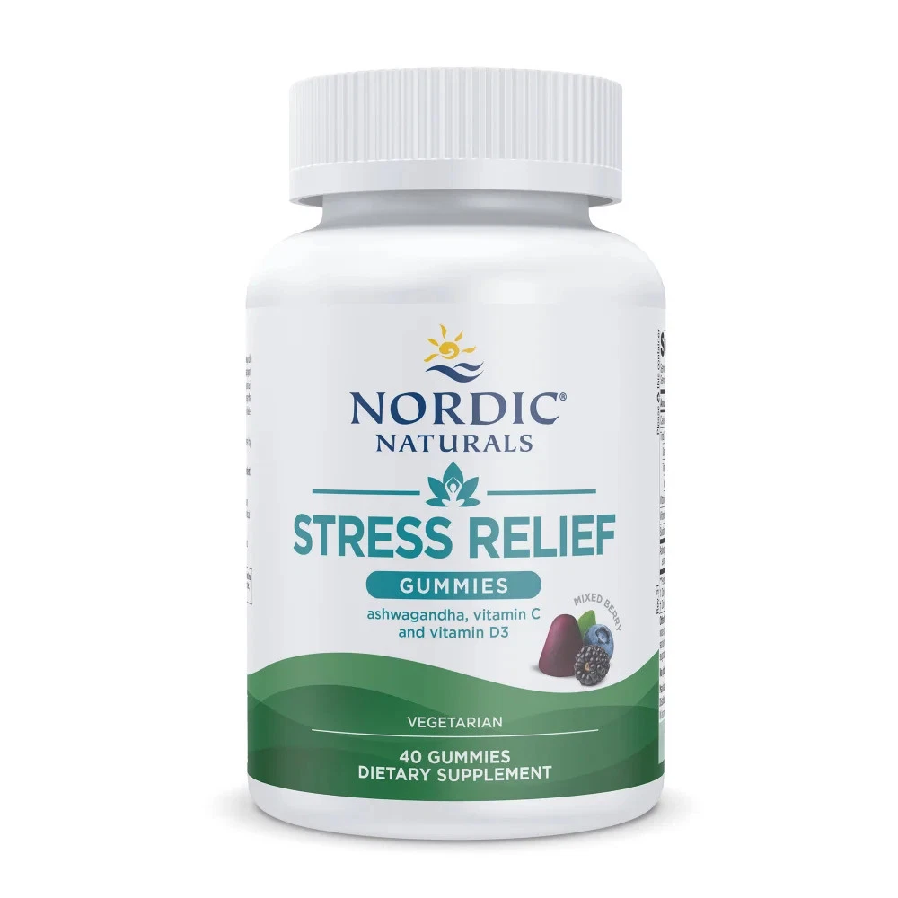 Nordic Naturals Stress Relief Gummies, Mixed Berry - 40 Gummies