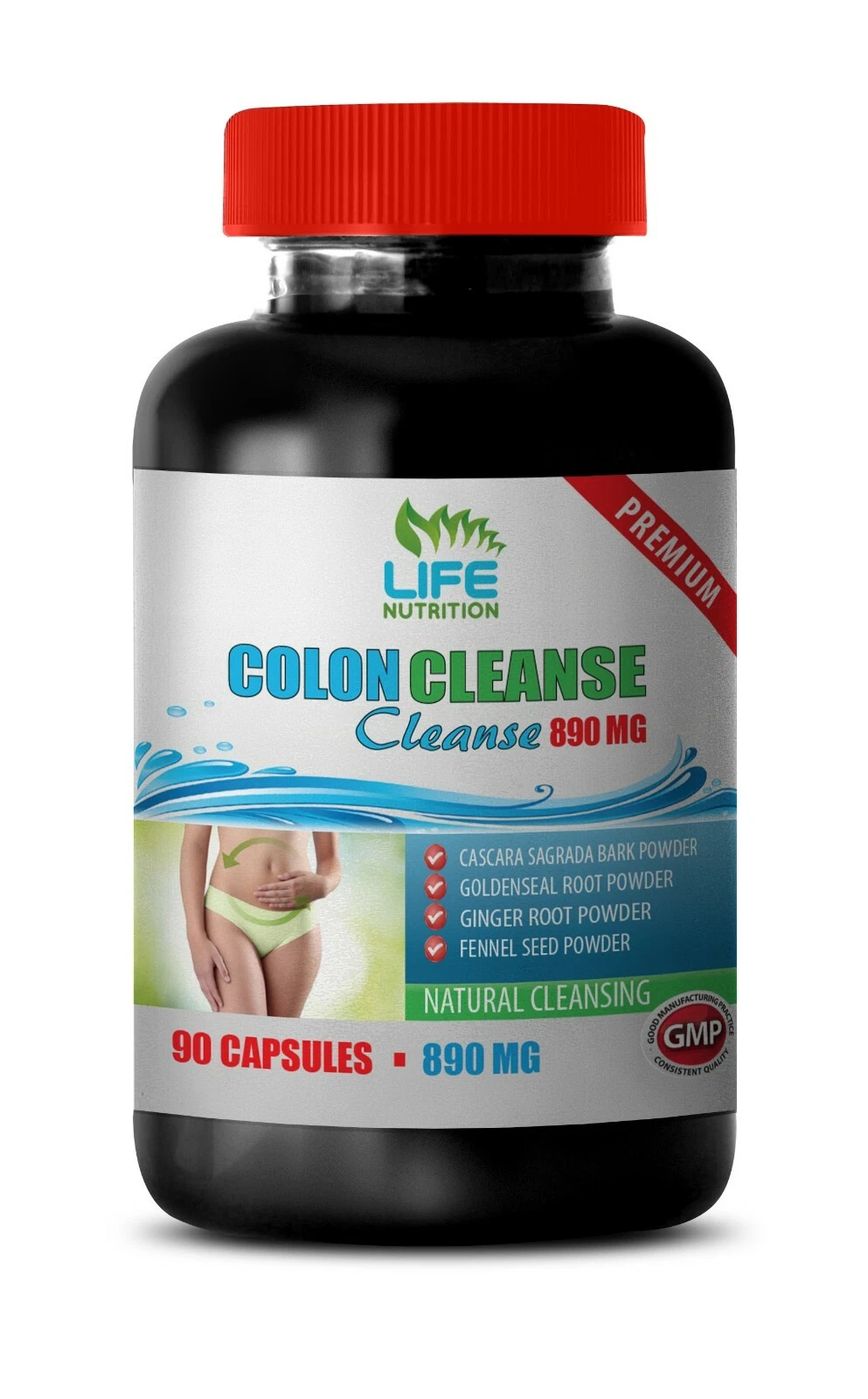 super colon cleanse - COLON CLEANSE COMPLEX 890mg - cascara sagrada bark 1B