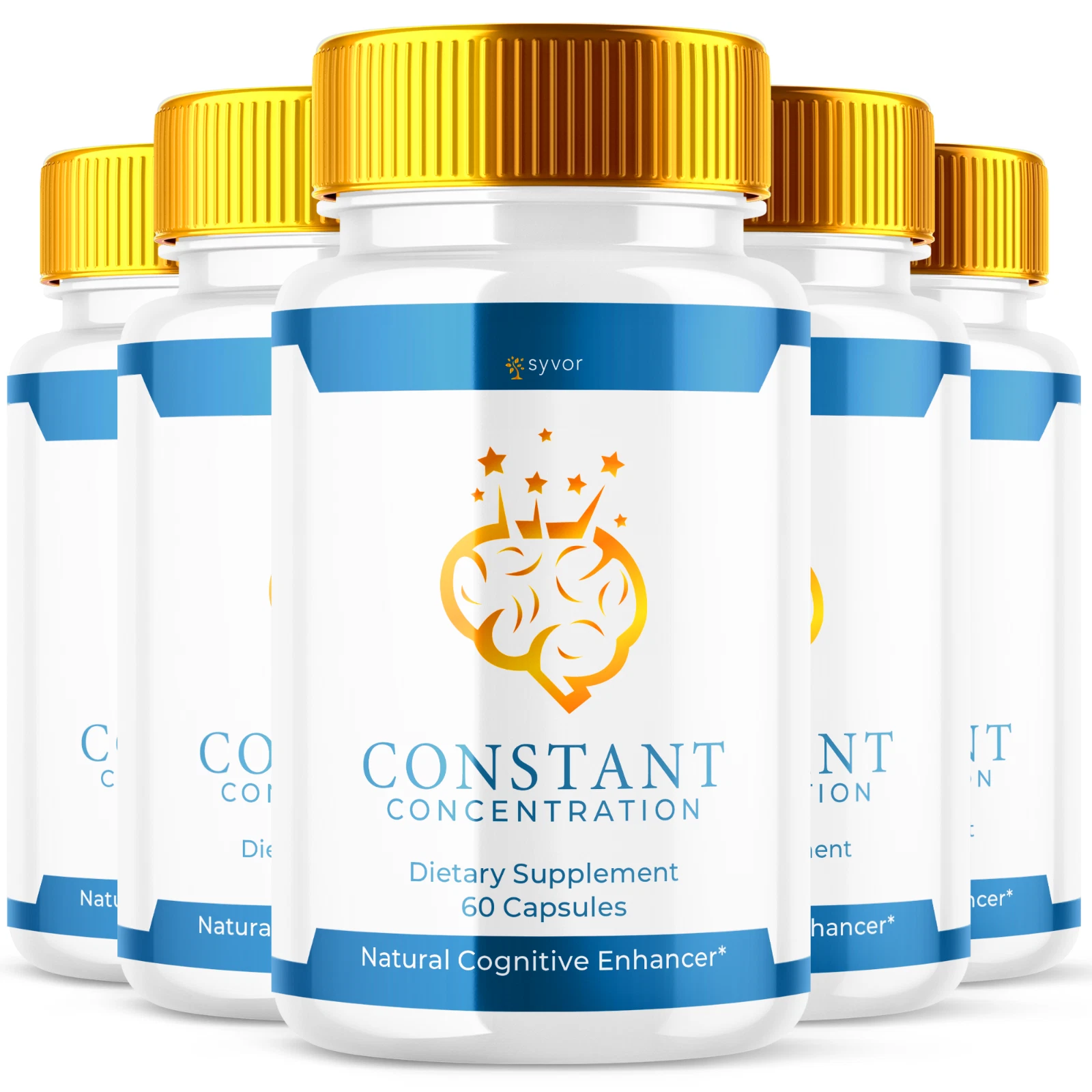 Constant Concentration Advanced Nootropic Formula Brain Health Support 300 Caps