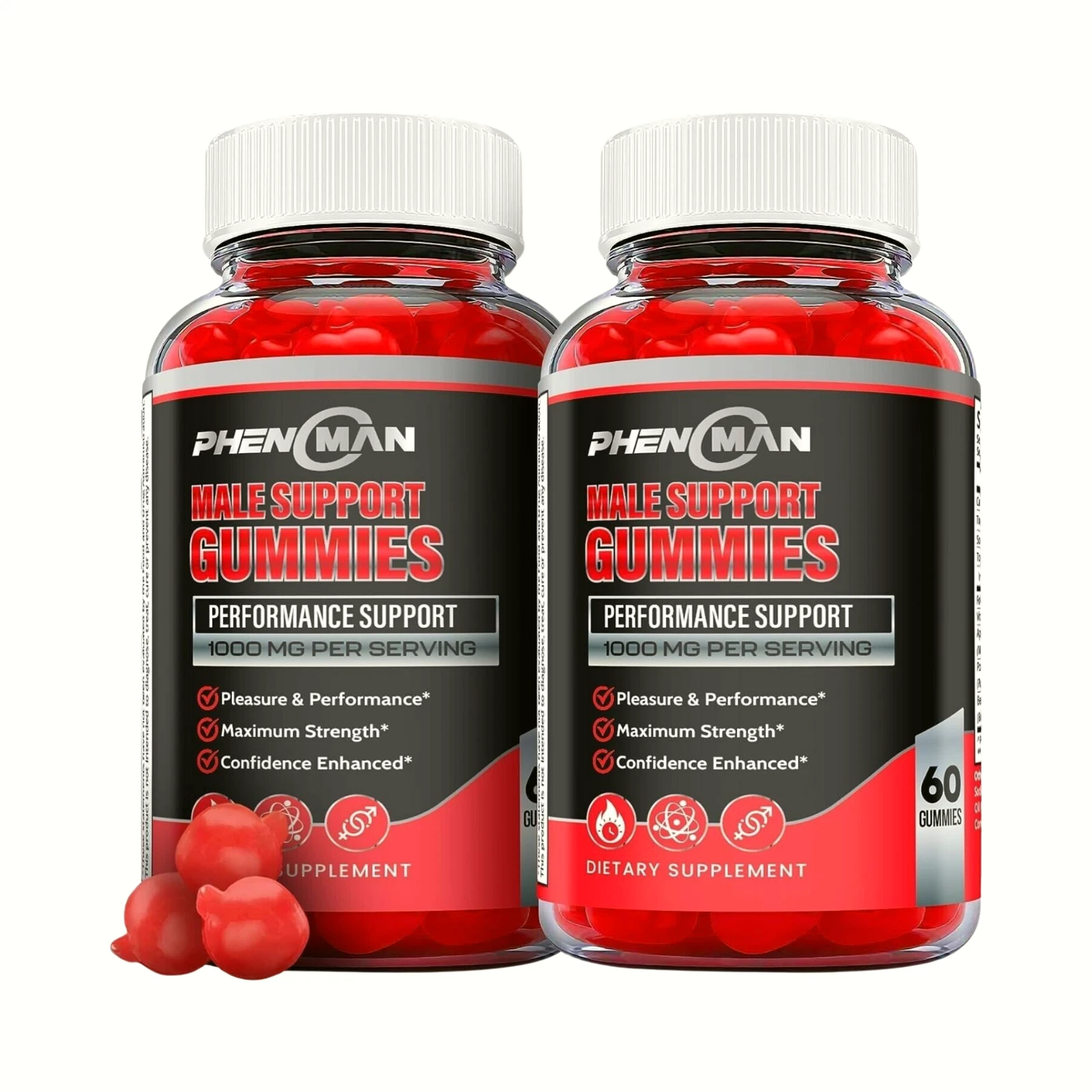 2-Pack Phenoman Male Gummies - Phenoman Male Enhancement Support (120 Gummies)