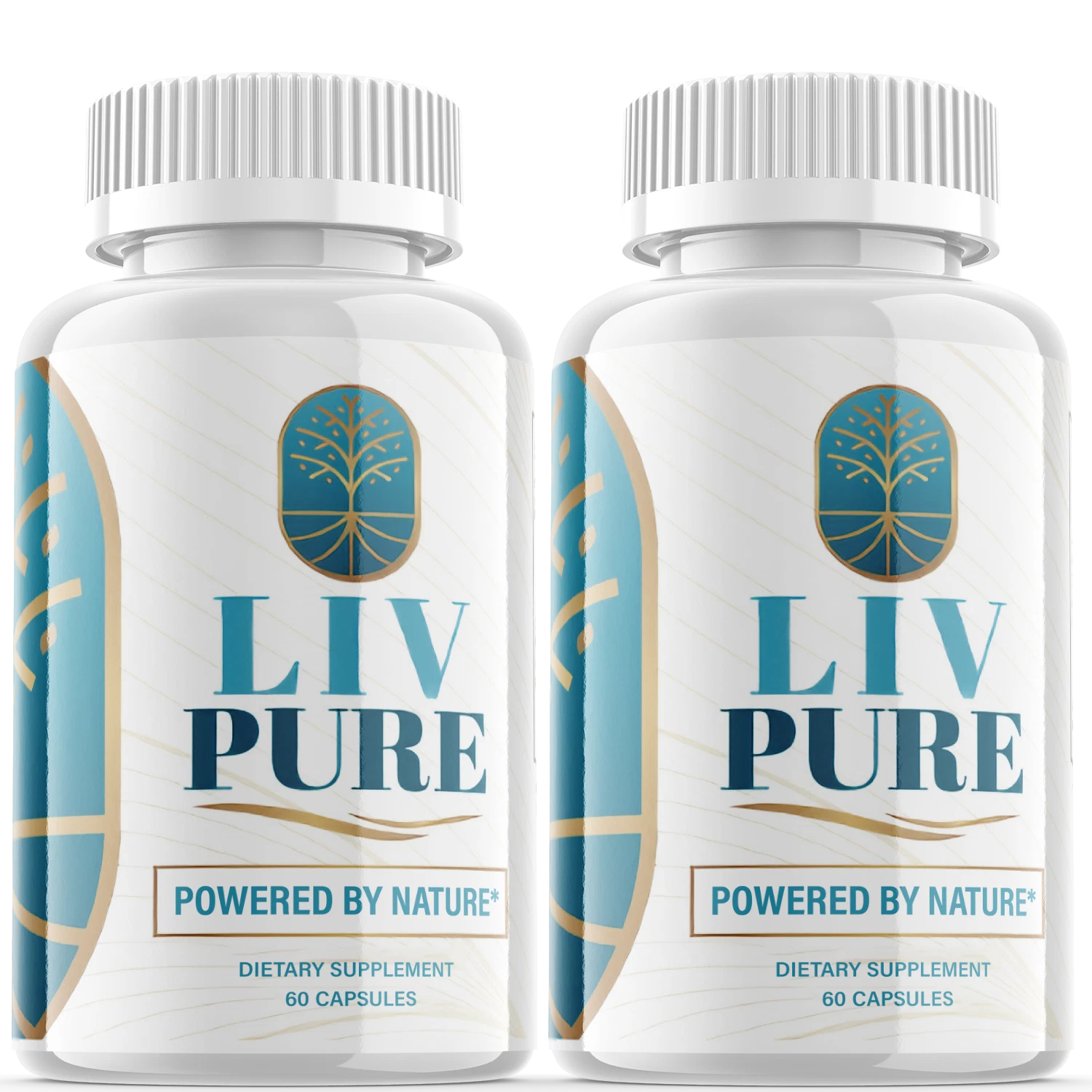 2 Pack- Liv Pure - Liv Pure Detox Capsules Weight Loss Support Supplement Pills