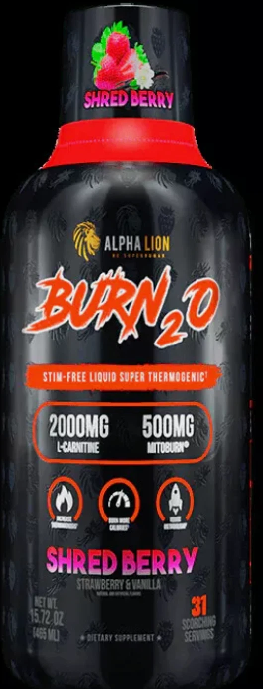 Alpha Lion BURN20 Liquid Thermogenic Fat Burner ShredBerry 30sv