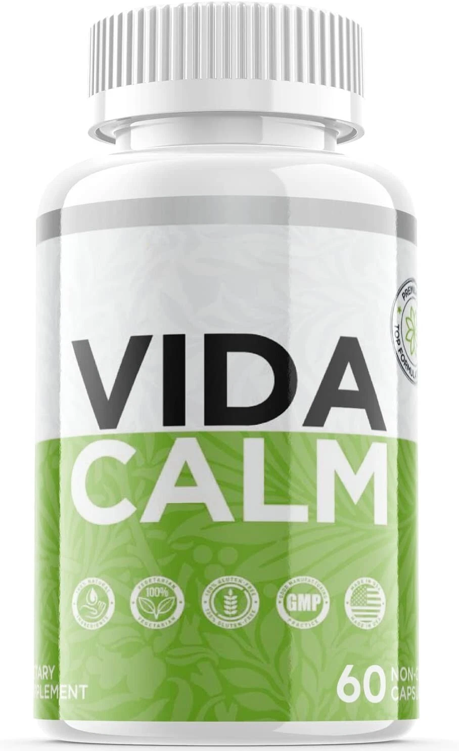 1 Pack - Vida Calm Pills - Vida Calm Support Formula Pills - 60 Capsules