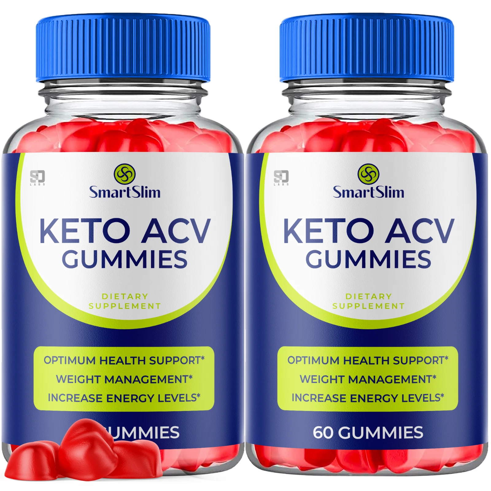 (2 Pack) Smart Slim Keto ACV Gummies, SmartSlim ACV Keto Gummies (120 Gummies)