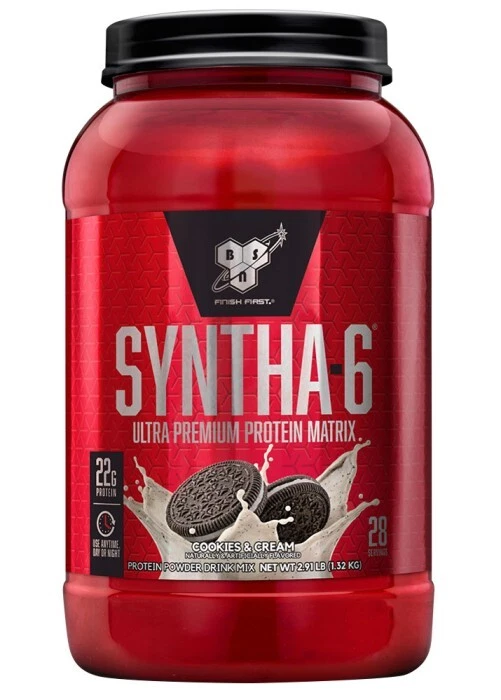 BSN Syntha-6 Protein Powder Whey Casein Milk Protein Blend 28 Servings Exp 12/25