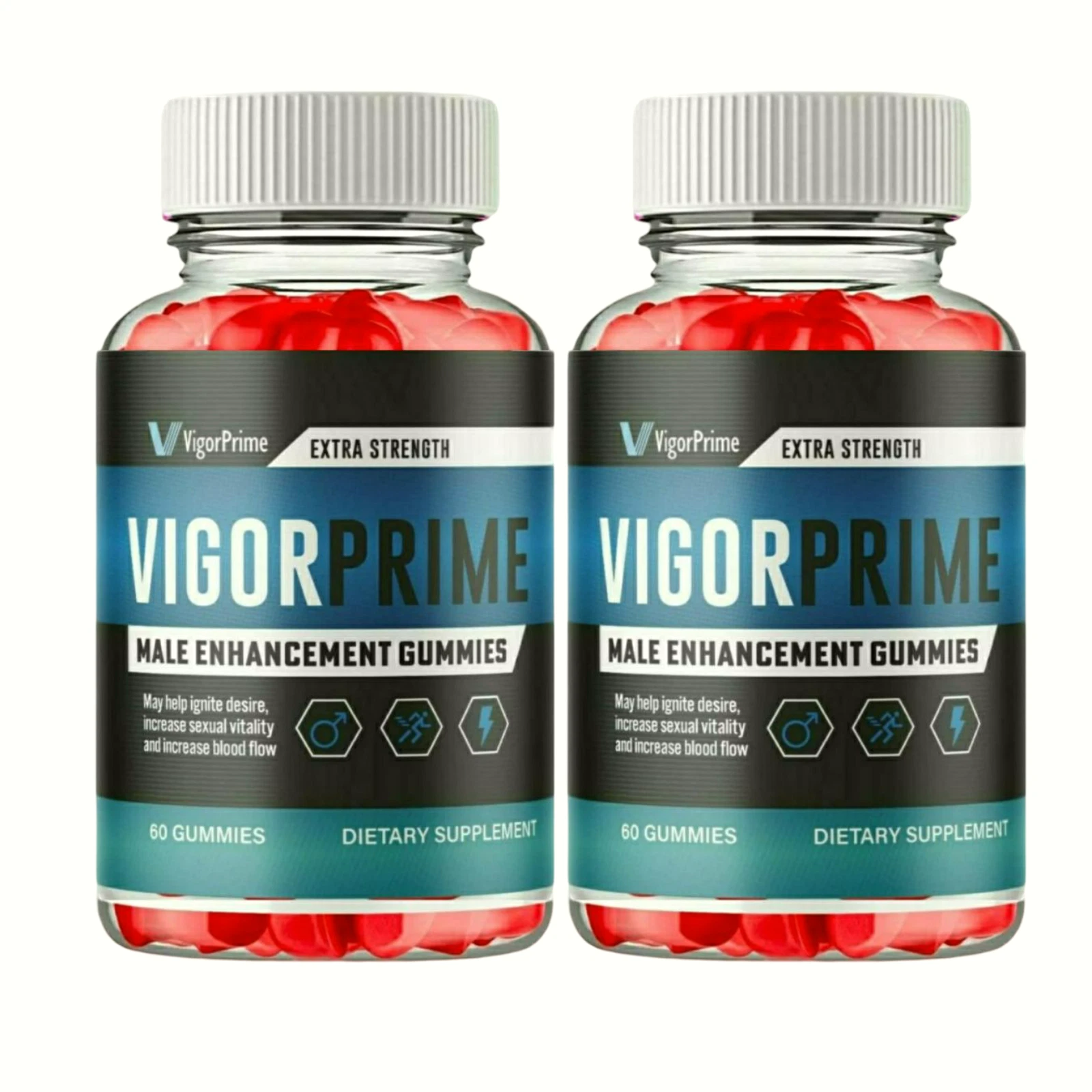 2-Pack Vigor Prime Gummies - VigorPrime Gummies For Men - 120 Gummies