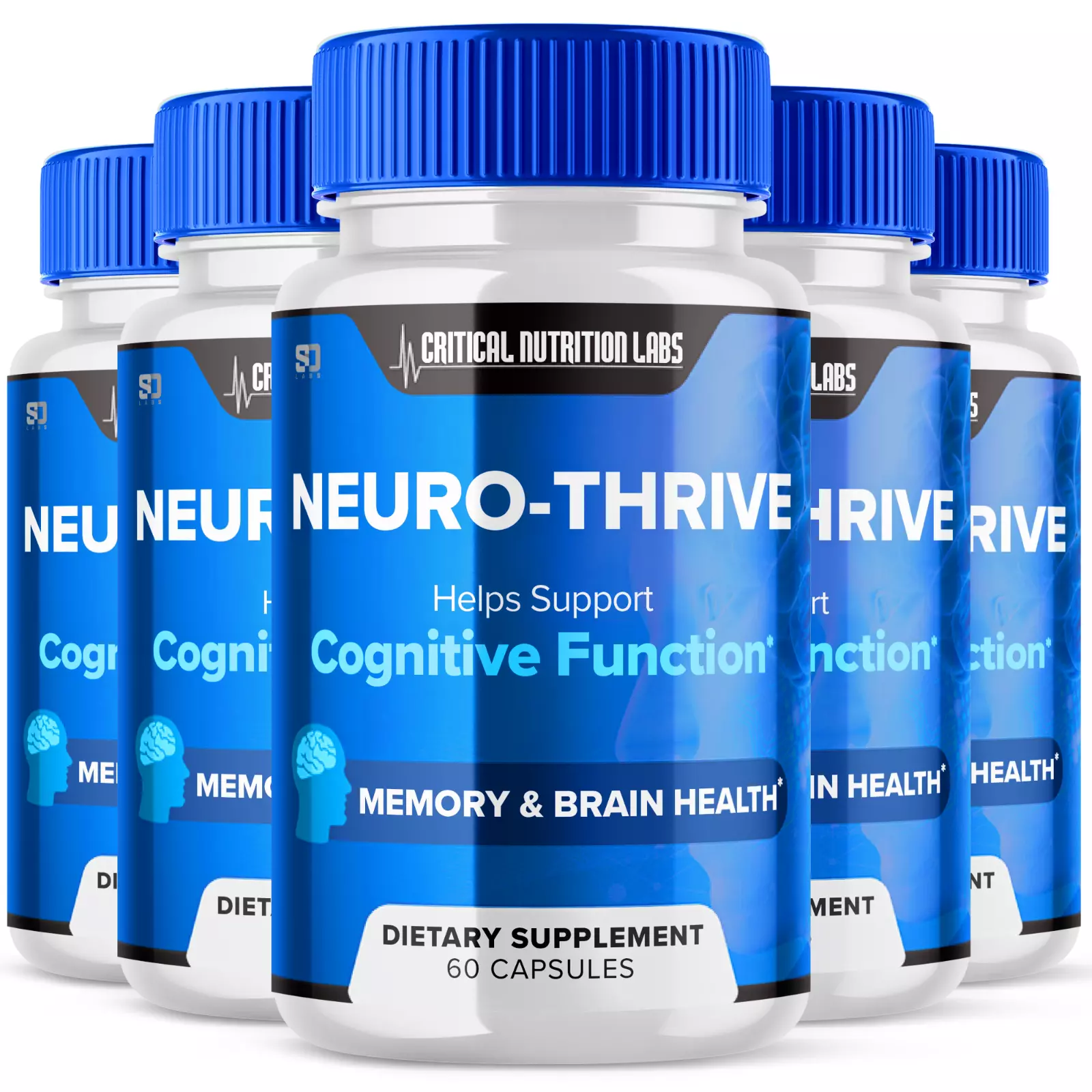 Neuro-Thrive Cognitive Support, Neuro Thrive Memory and Brain Health (5 Pack)