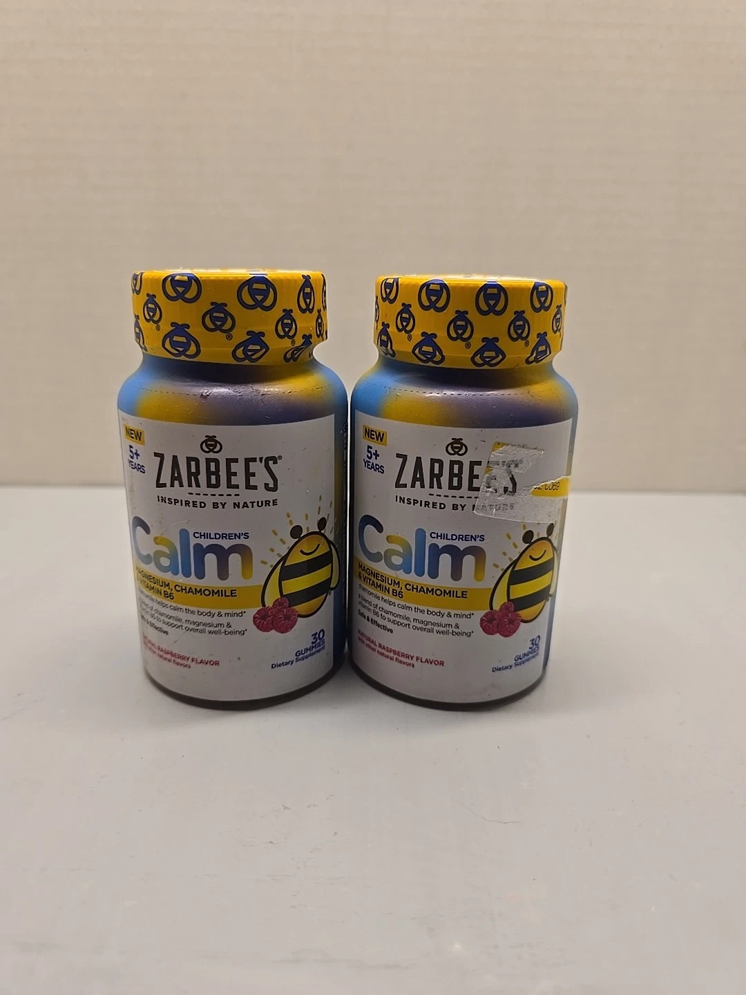 2PK Zarbee's Children's Calm ~ 30 Gummies Each ~ Raspberry Flavor ~ EXP 12/25