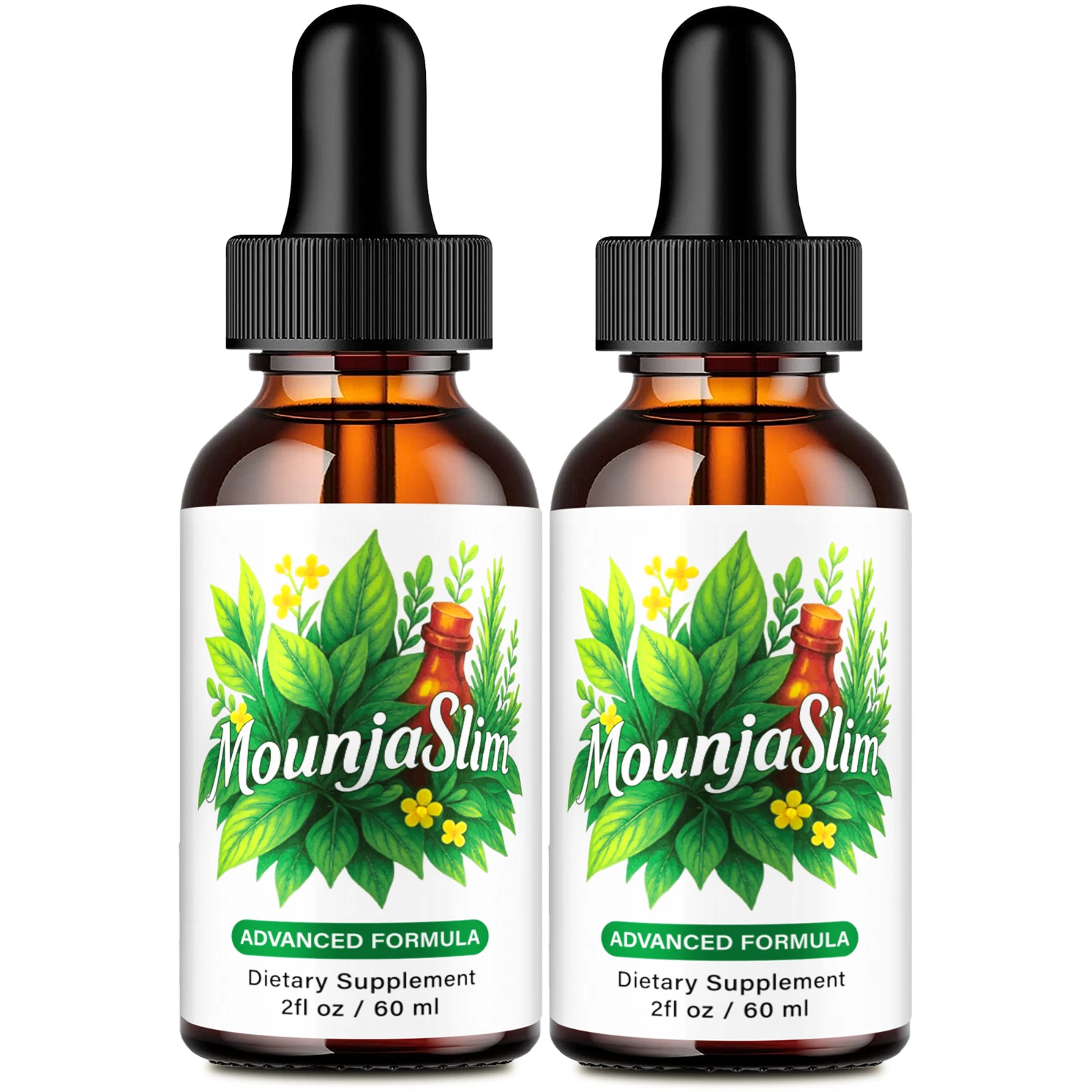 (2 Pack) MounjaSlim Drops, Mounja Slim Advanced Weight Loss Management Formula