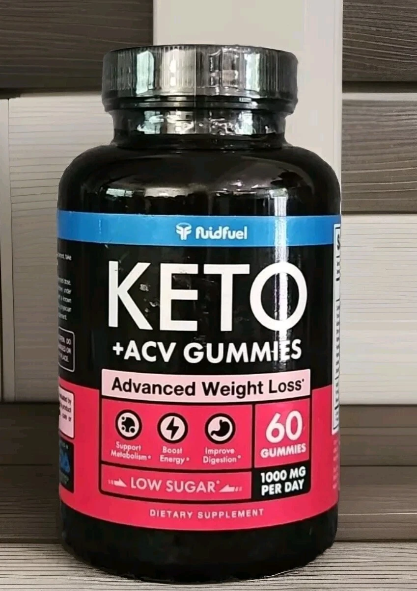 Fluid Fuel Keto + ACV Gummies Advanced Weight Loss 60 Gummies Exp 09/2025