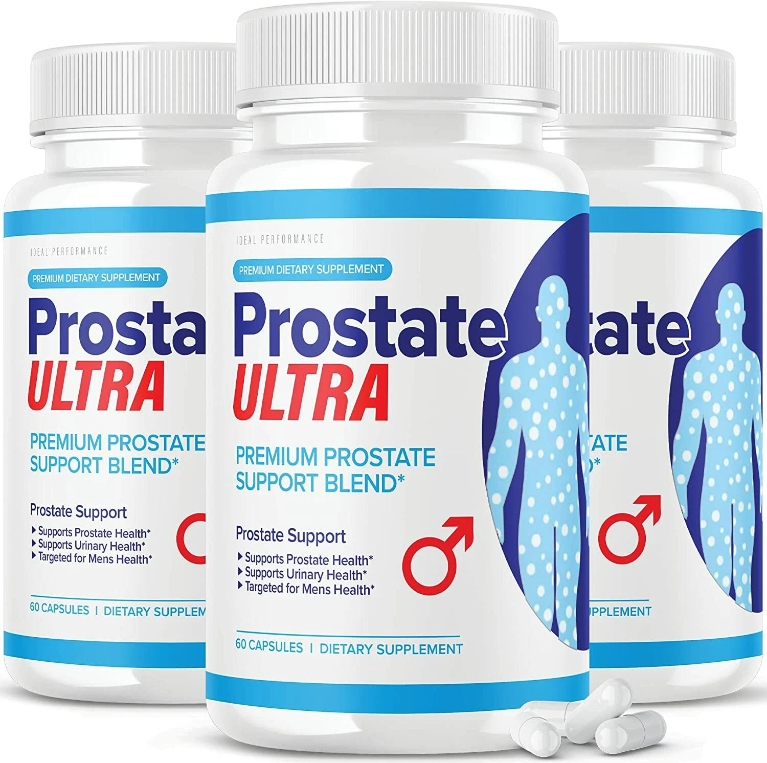 Prostate Ultra Supplements for Men Prostate Health Formula 180 Capsules (3 Pack)