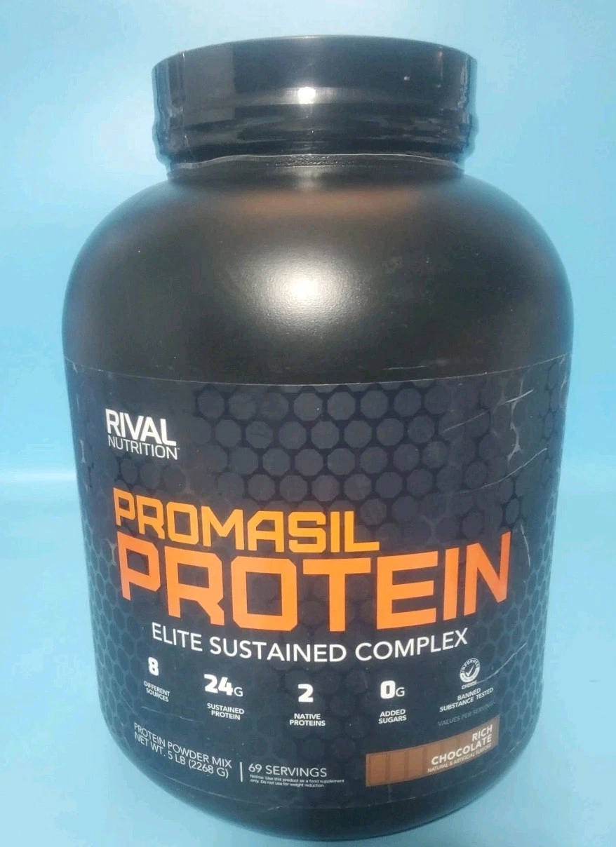 Rival Nutrition Promasil Rich Chocolate Protein 5lb Exp 3/2027