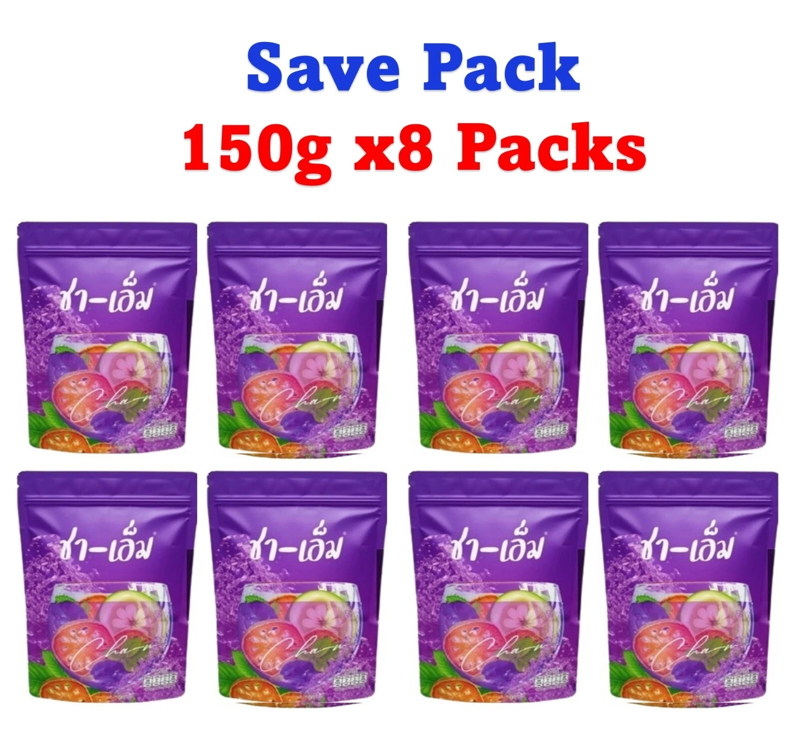 8X CHA-M TEA Dietary Supplement Weight Manage Fat Control Burn Block 150g