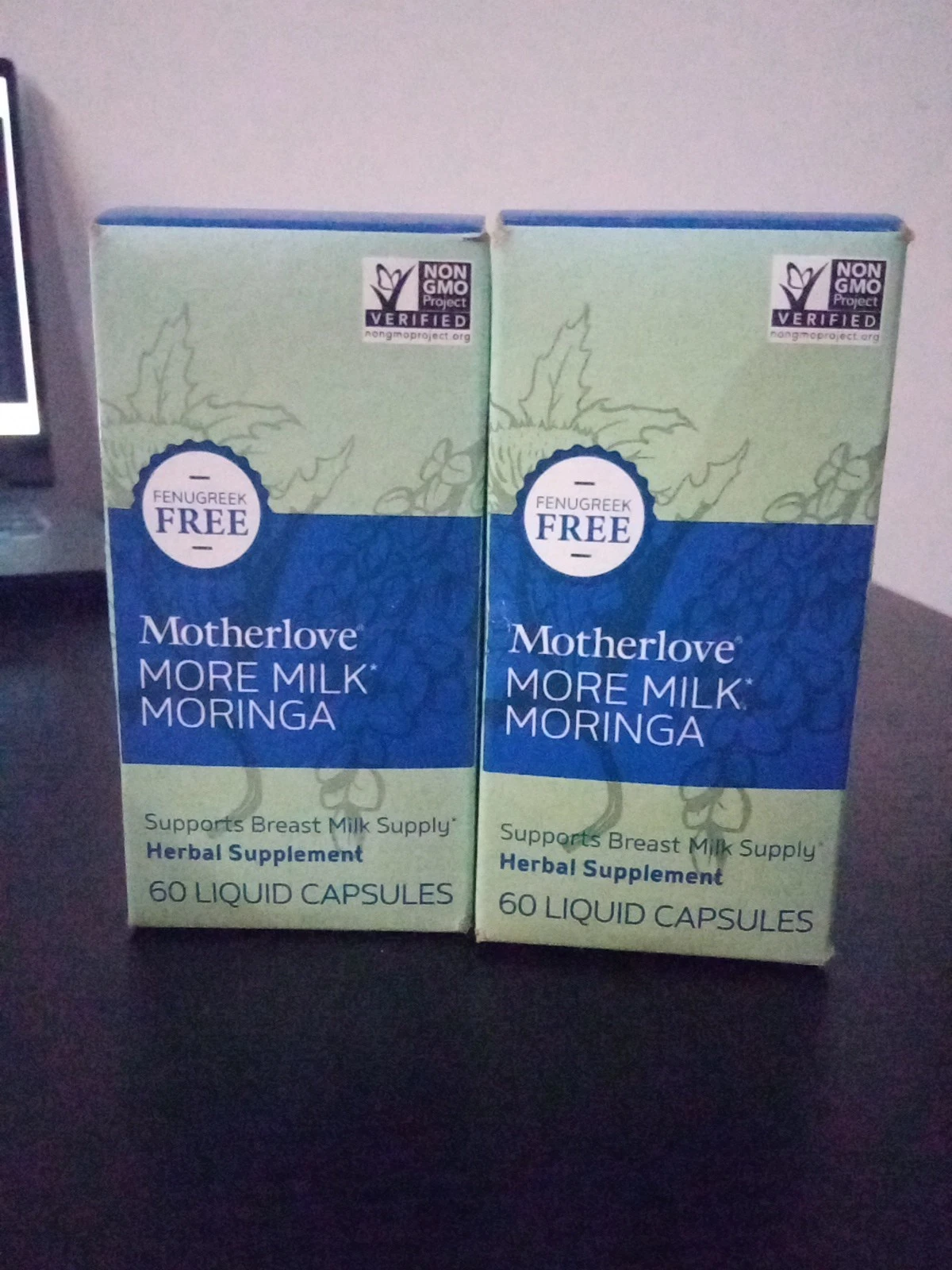 2 MotherLove MORE MILK MORINGA Supports Breast Milk Supply 60 Caps Exp 9/25-7/26