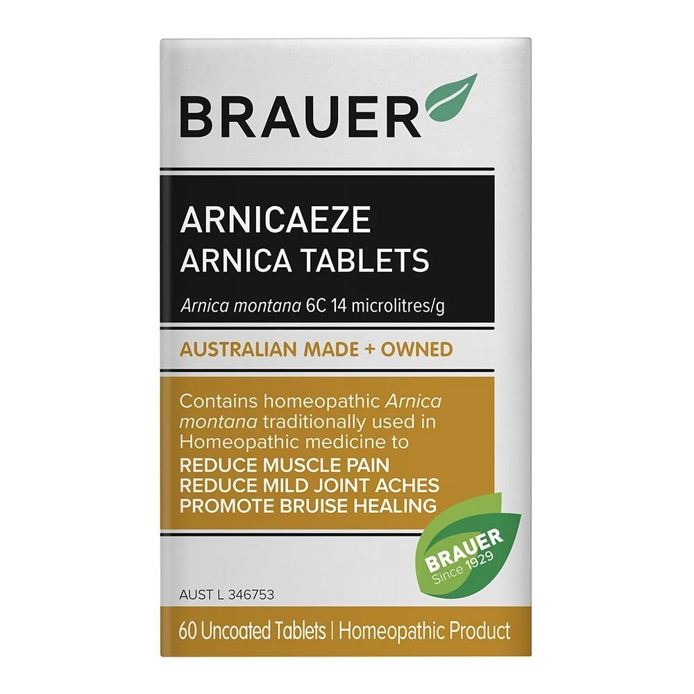 [224325602166] BRAUER ARNICAEZE ARNICA 60 TABLETS