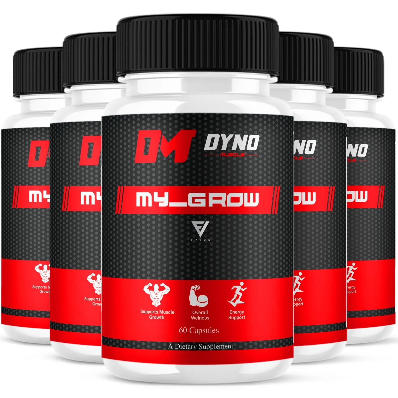 [146508020435] (5 Pack) Dyno My-Grow Muscle Support Dyno My-Grow Supplement (300 Capsules)