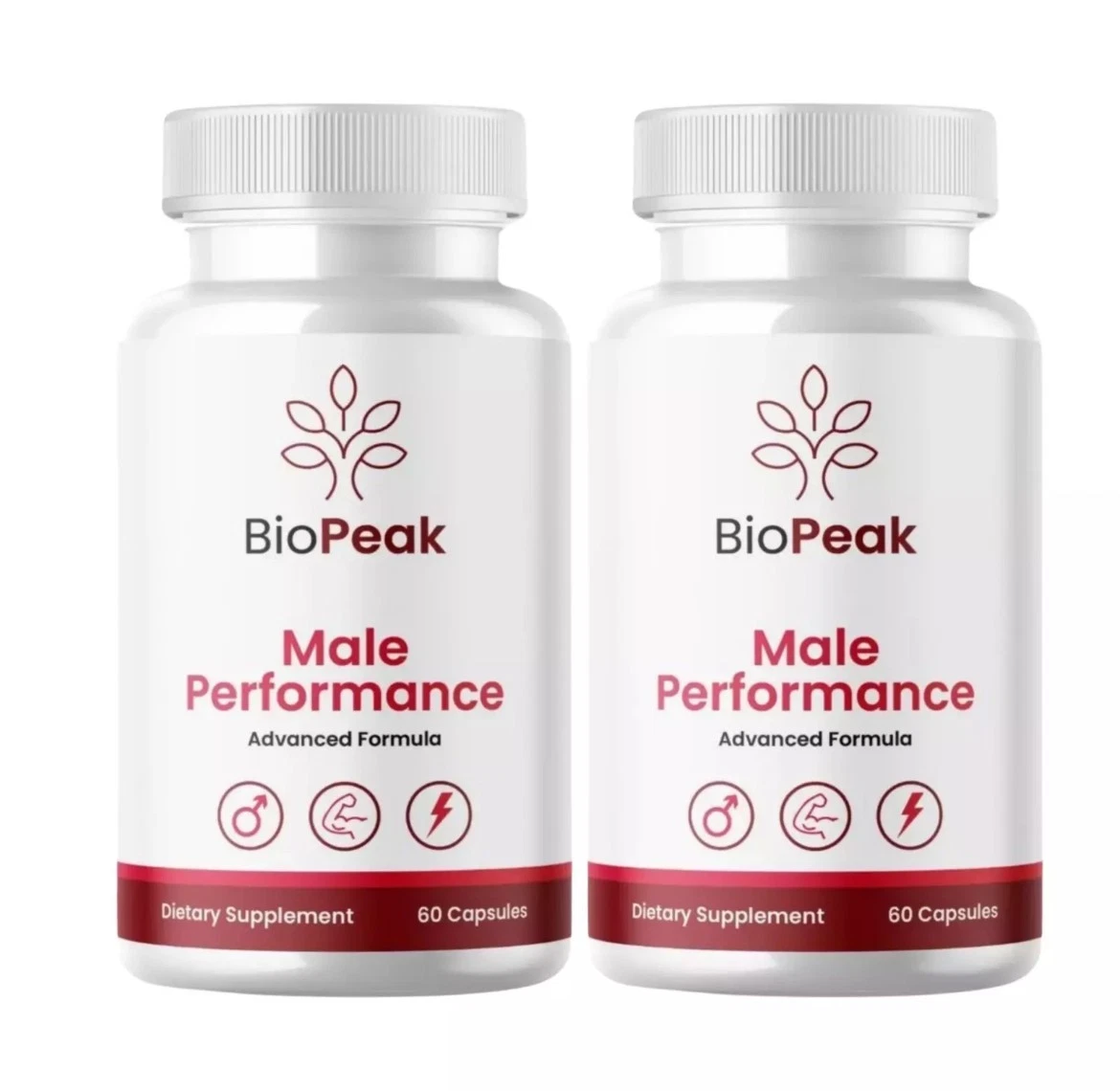 2 BioPeak Male Performance Advanced Support Formula Pill Supplement 120 Capsules