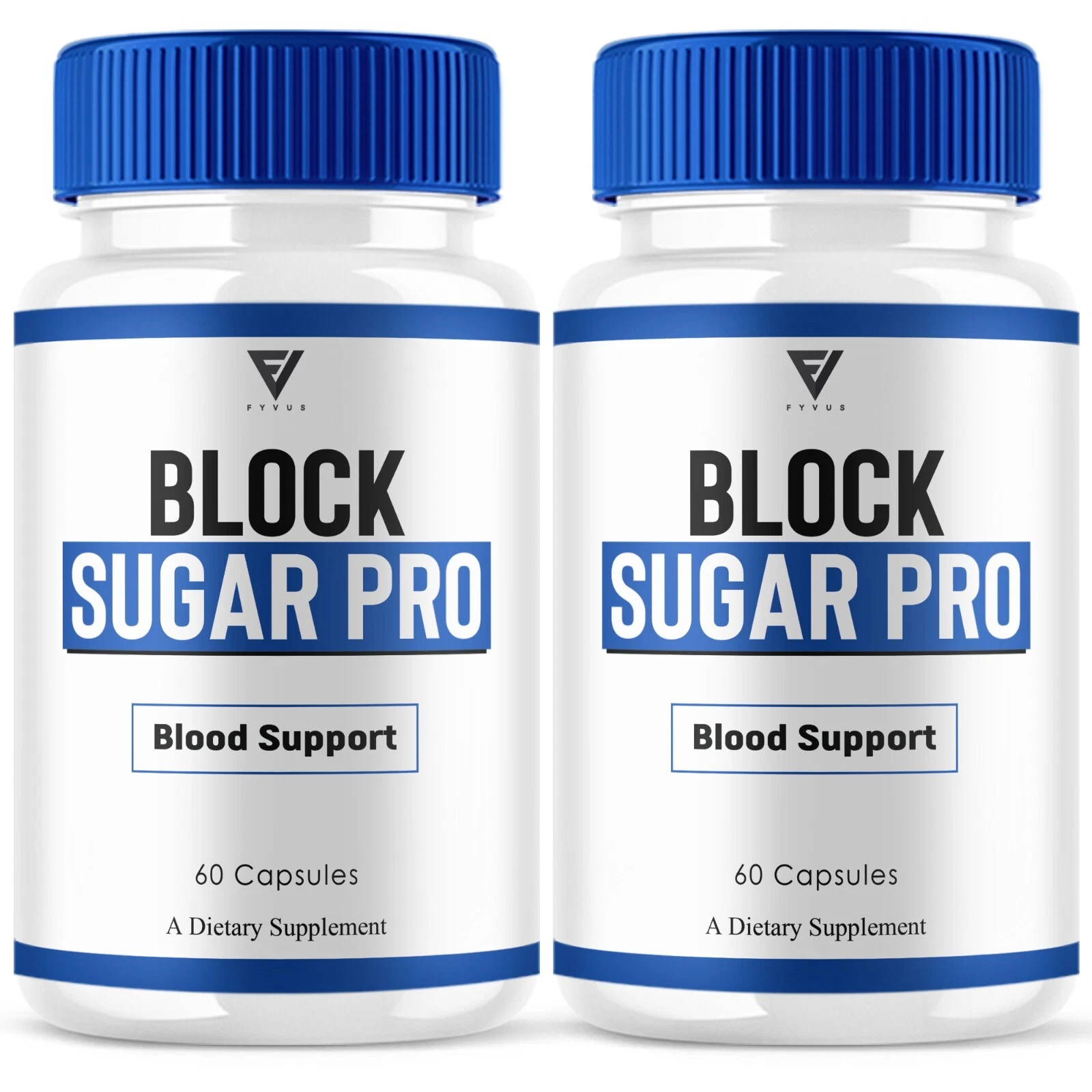 (2 Pack) Block Sugar Pro Blood Support, BlockSugarPro Advanced (120 Capsules)