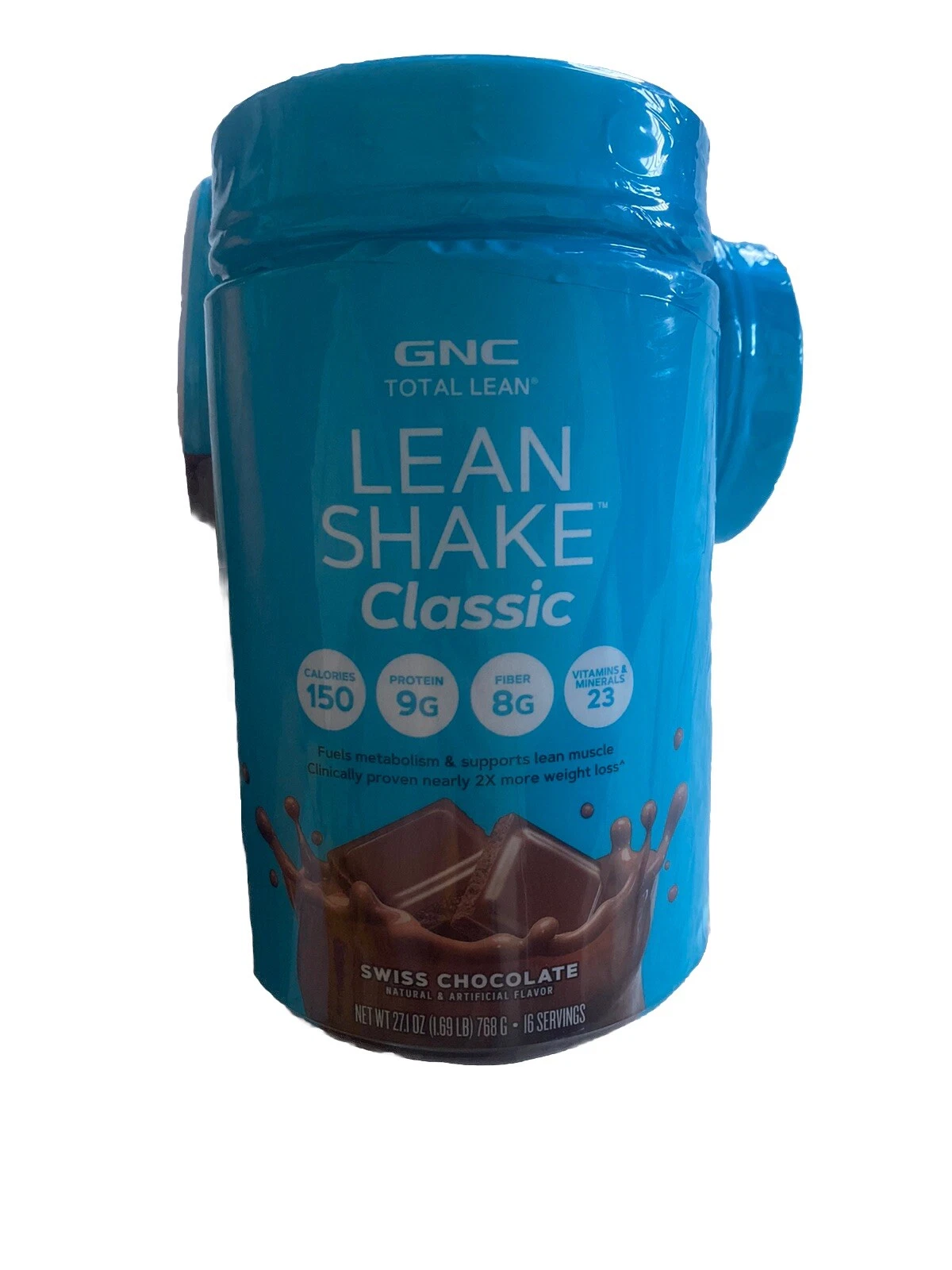 GNC Total Lean Shake svájci csokoládé 1,69 font étkezés csere 12 adag