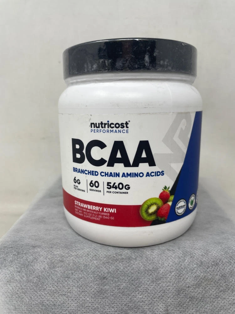 Nutricost BCAA Powder - Strawberry Kiwi - 60 Servings, Exp. 5/27