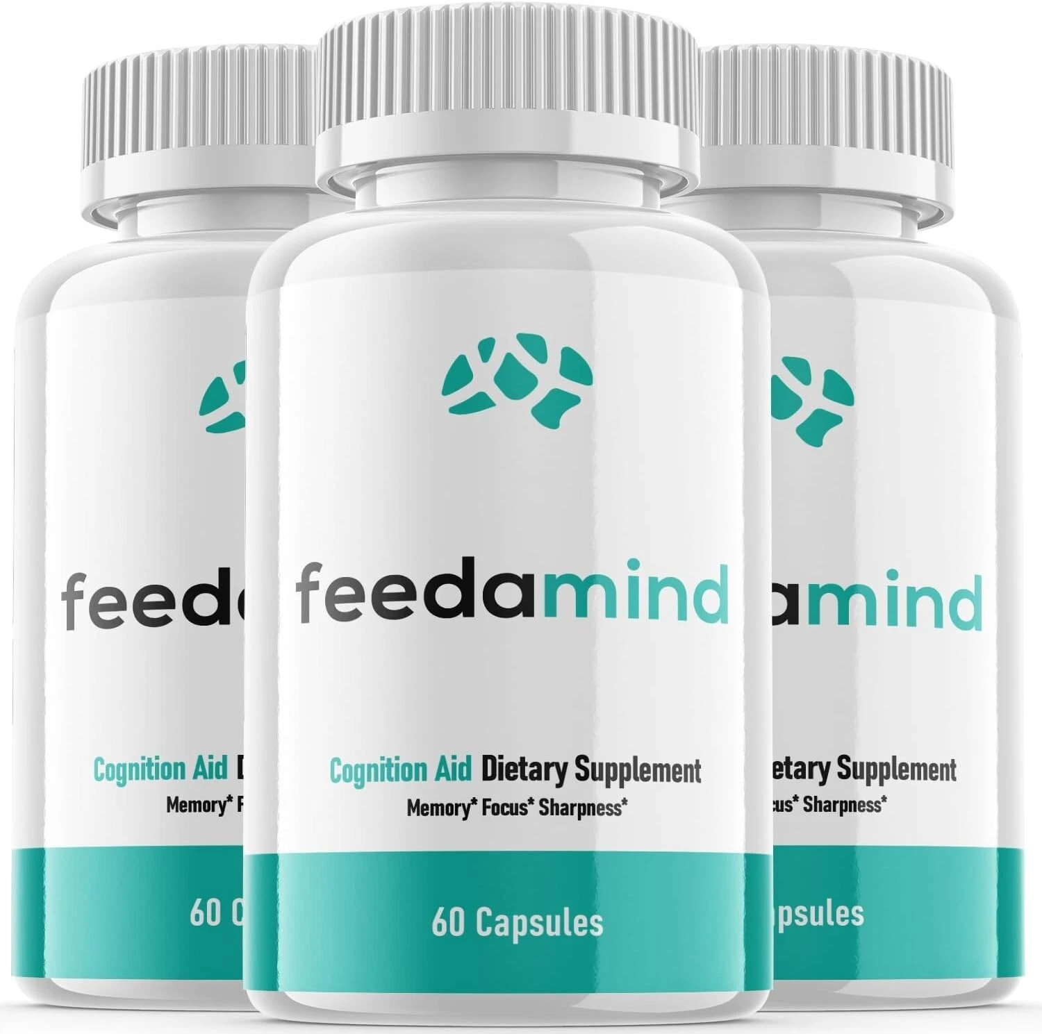 3- Feedamind Nootropic Pills - Brain Productivity Support Supplement - 180 Pills