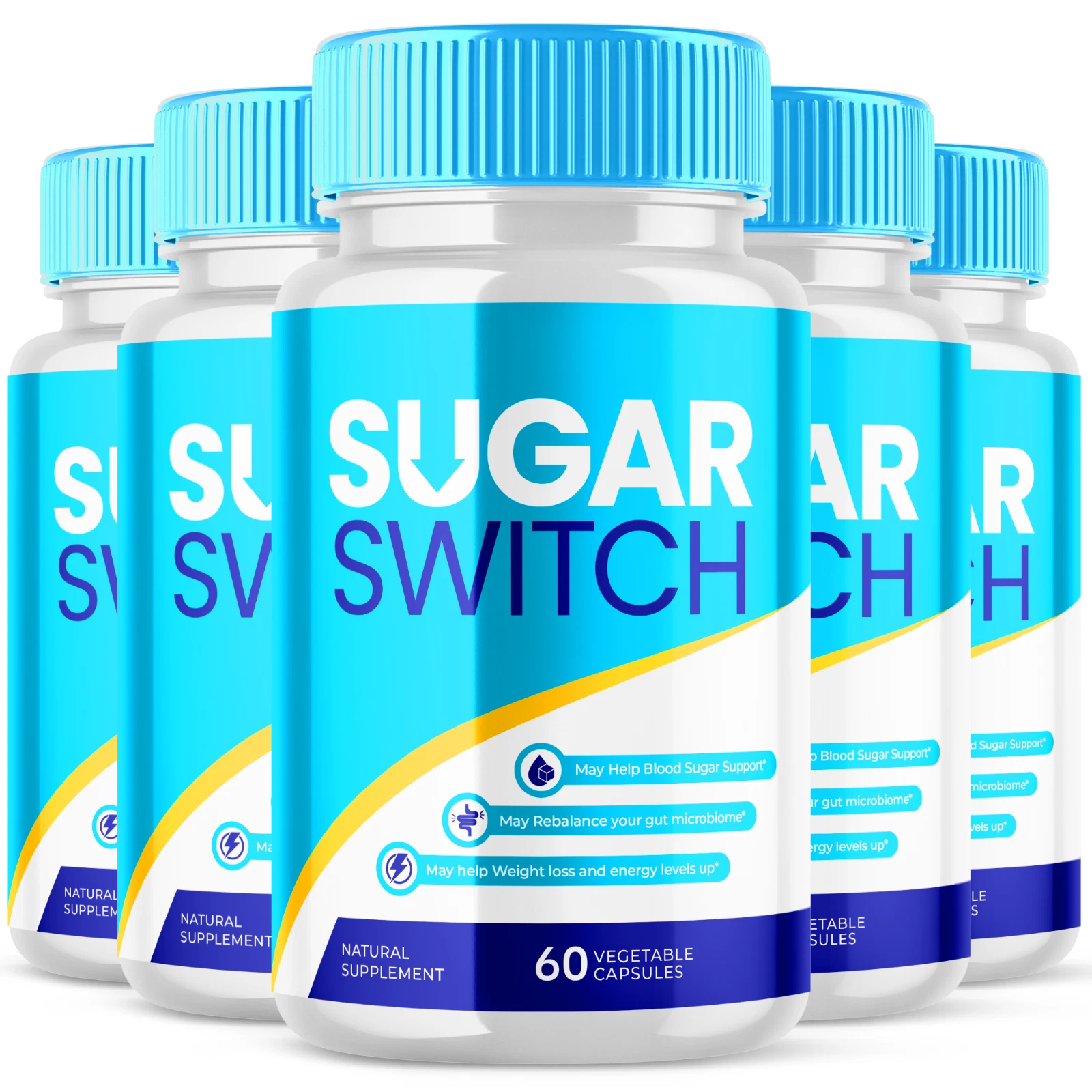 Sugar Switch Boosts Energy and Supports Weight Loss & Blood Health (5 Pack)