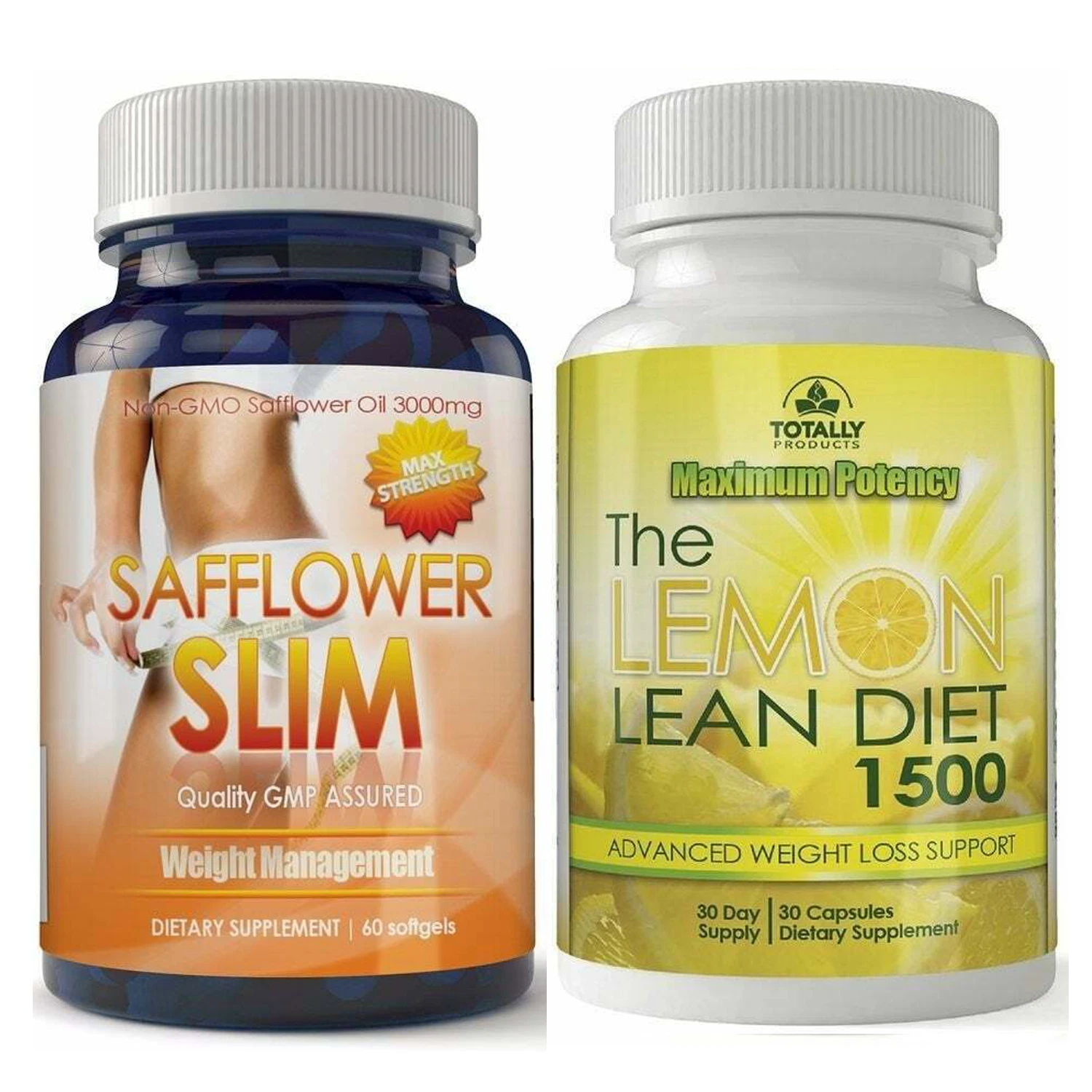 Safflower Oil Weight Loss Diet Pills Lemon Powder Fat Burner Dietary Supplements