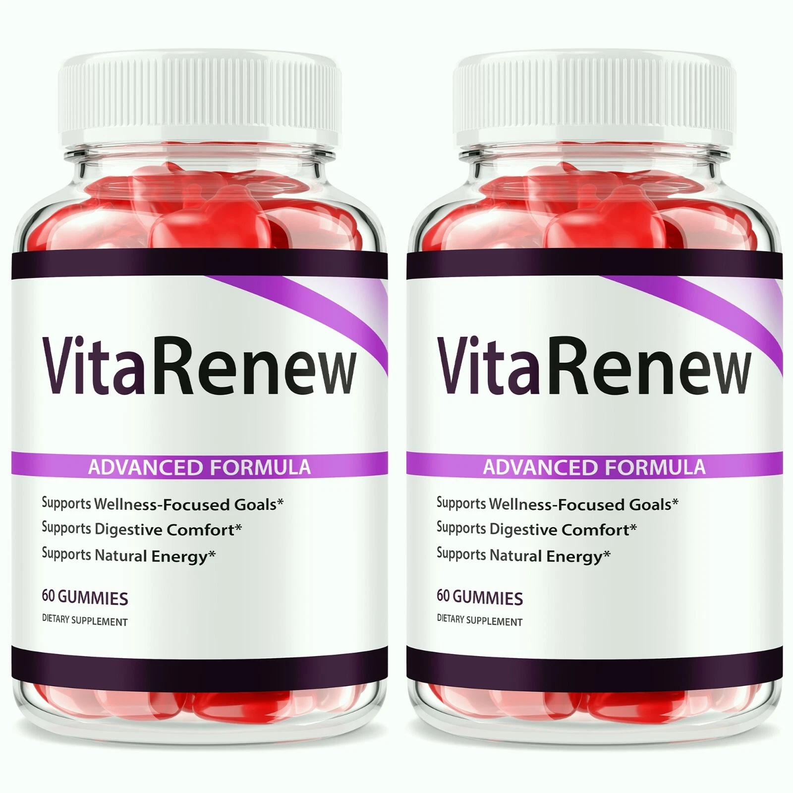 (2pk) VitaRenew Gummies -Powerful Hydrating Formula Vita Renew Skin Care Gummy