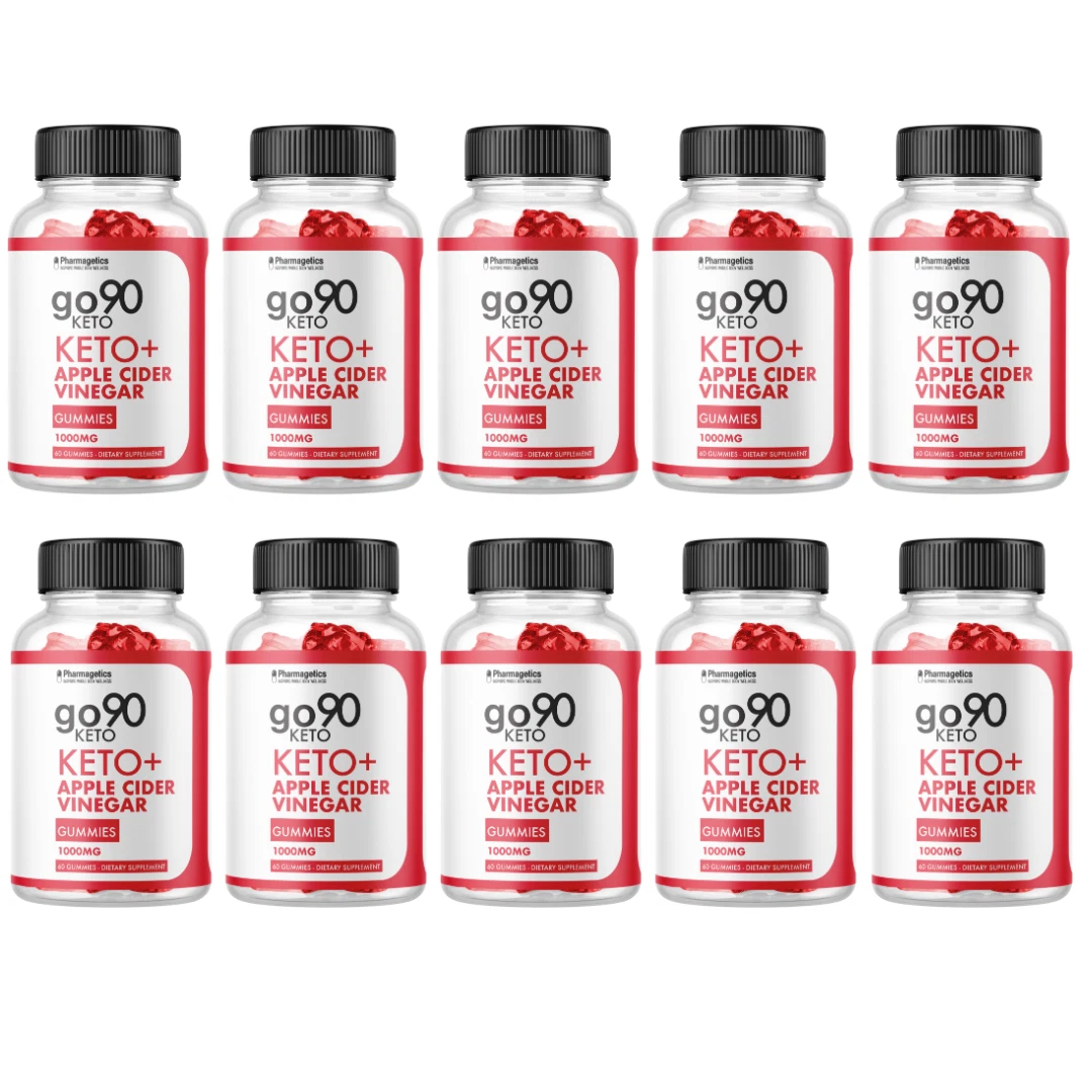 Go90 Keto ACV Gummies - Vegan, Weight Loss Supplement - 10 Bottles 600 Gummies