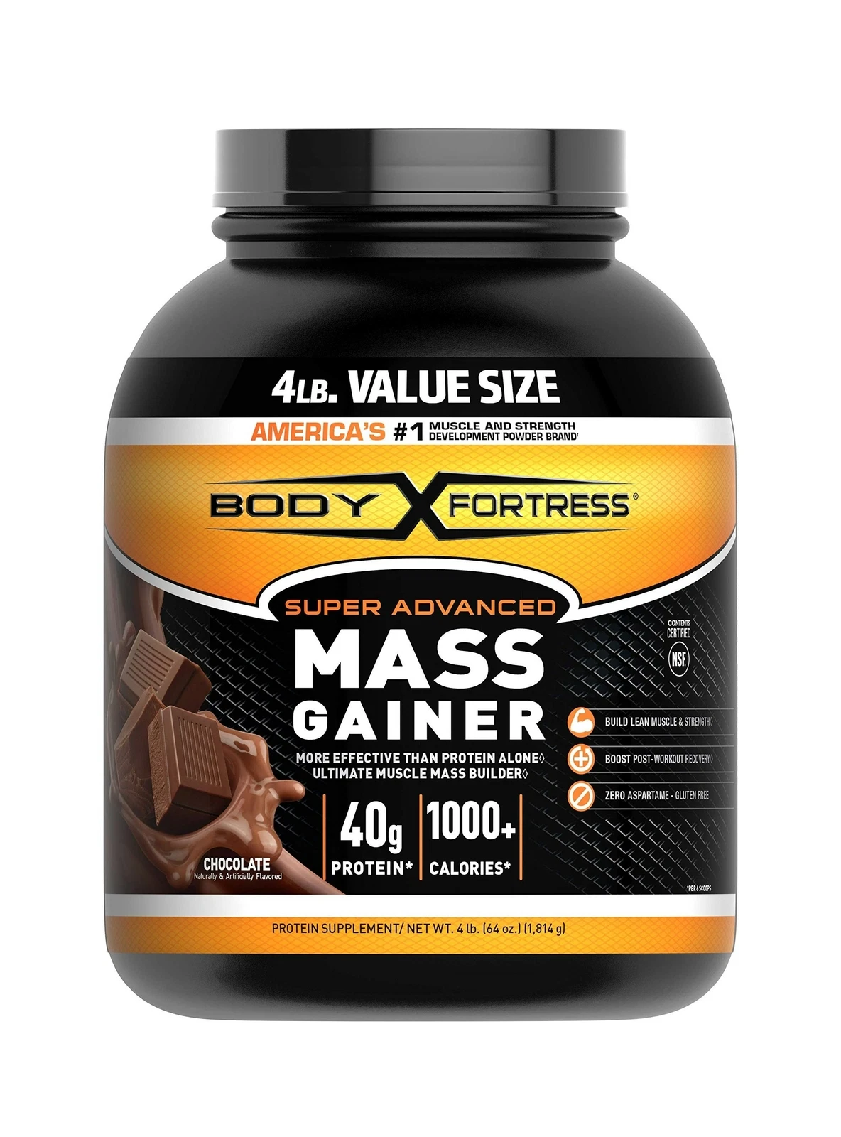 Body Fortress Super Advanced Whey Protein Powder Mass builder Gainer Gluten Free
