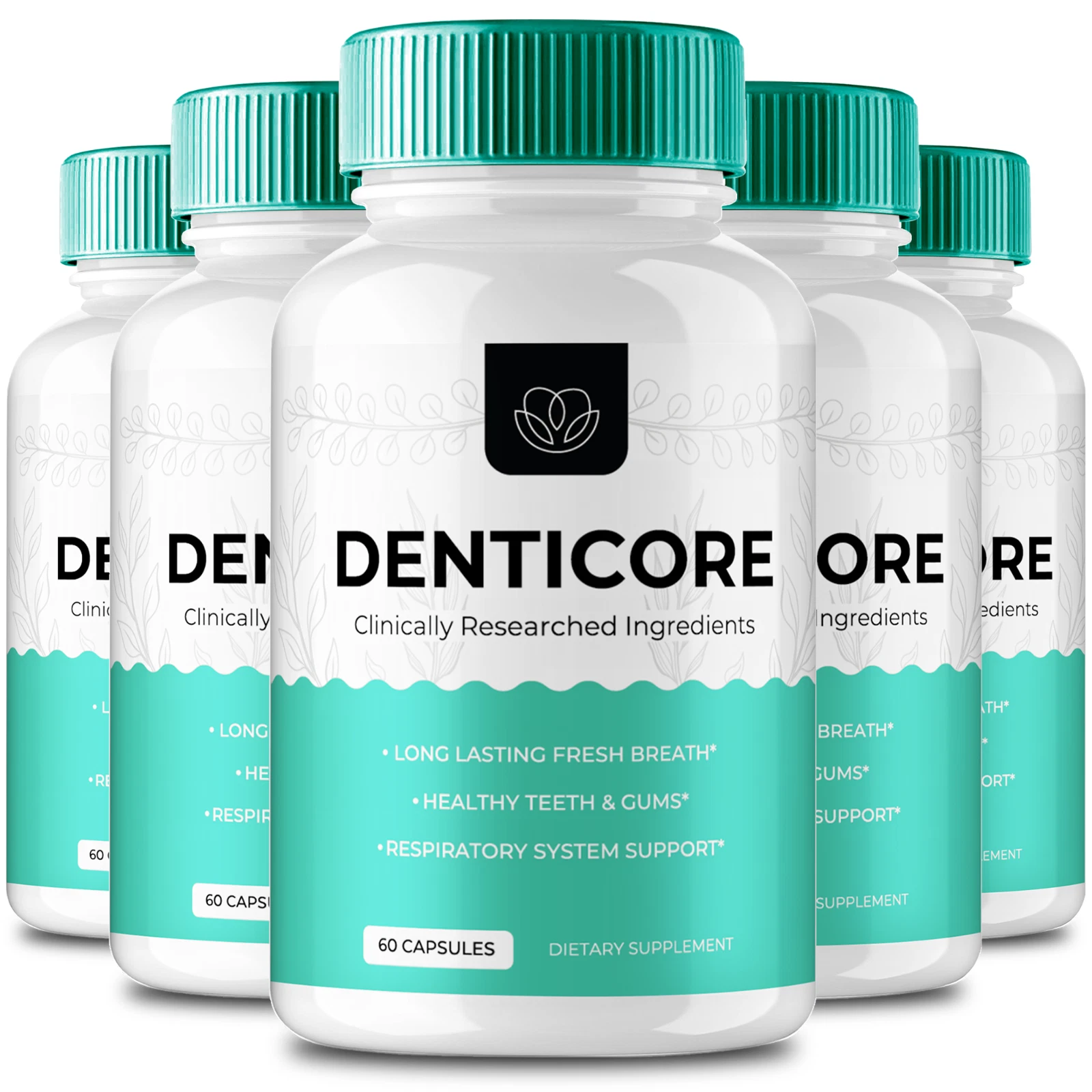 [176329797702] (5 Pack) Denticore Dental Health Supplement - Oral Support Pills (300 Capsules)