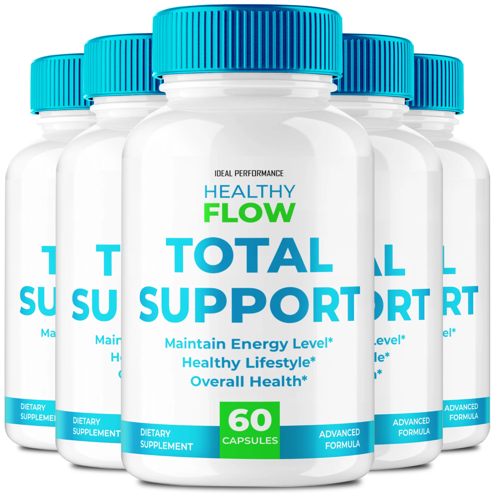 [176975341729] (5 Pack) HealthyFlow Capsules, Total Support for Advanced Blood Sugar Support