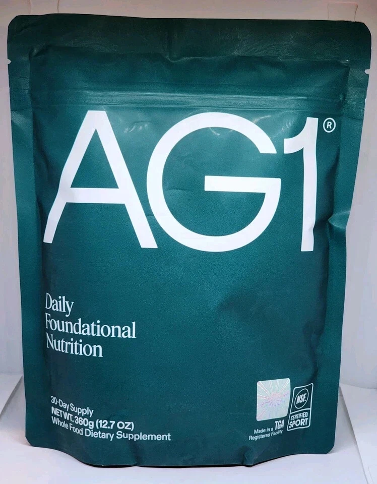Authentic AG1 Athletic Greens Powder Pouch 12.7oz/360g 30 Day Supply Exp 12/25