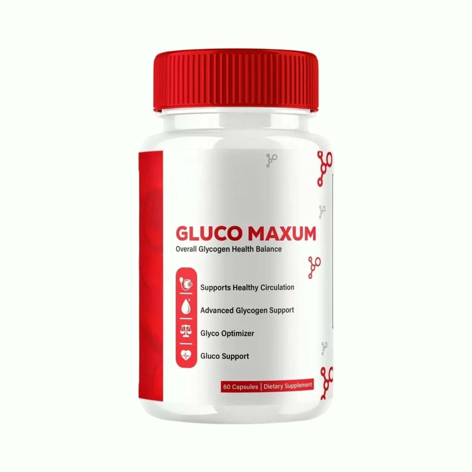 Gluco Maxum Capsules - Gluco Maxim Glycogen Support Pills - 60 Capsules