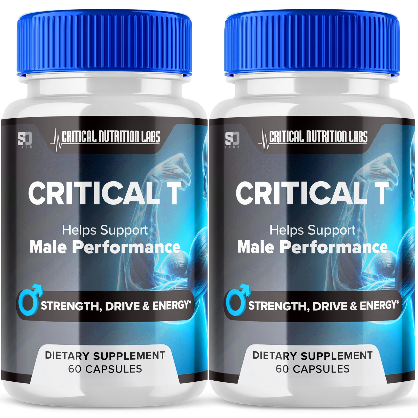 Critical T Male Pills Support Performance, Strength & Daily Energy (2 Pack)