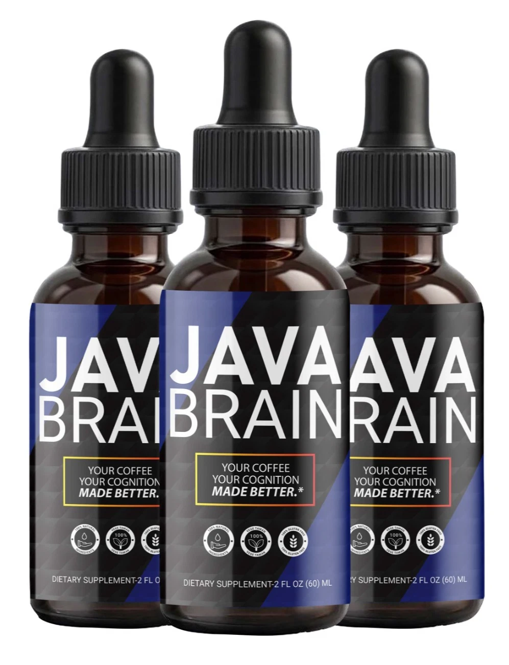 Java Brain Drops Advanced Brain Health & Cognitive Support Supplement (3 Pack)