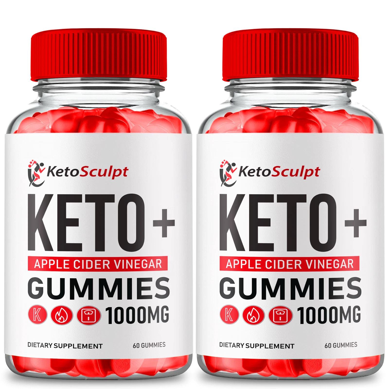 (2 Pack) Keto Sculpt ACV Gummies for Advanced Keto Weight Loss and Energy