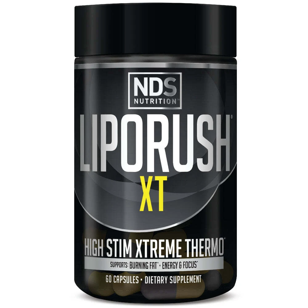 NDS LIPORUSH XT -60 Caps FAT BURNER --HIGH STIM XTREME- - EXP 07/2027