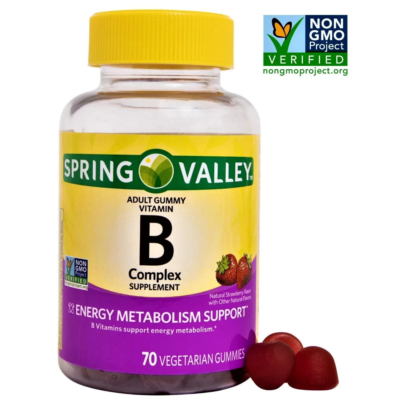 Spring Valley Vitamin B Complex Supplement 70 Vegetarian Gummies